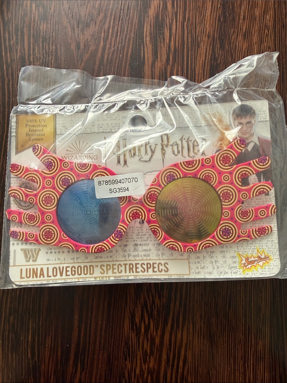 Warner Bros. Luna Lovegood Spectrespecs - Pink and Blue Pattern